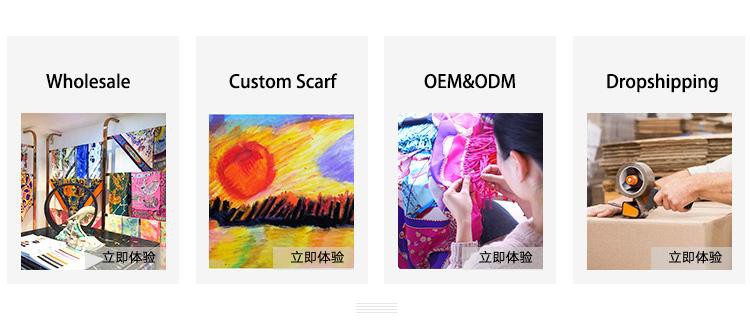 Ladies Silk Banana Scarf-5