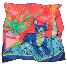 vill hooldusi ja sallid Ruudukujulise kaela sall koos Logo